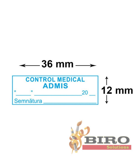 Ștampilă /CONTROL MEDICAL ADMIS/, COLOP Printer C20